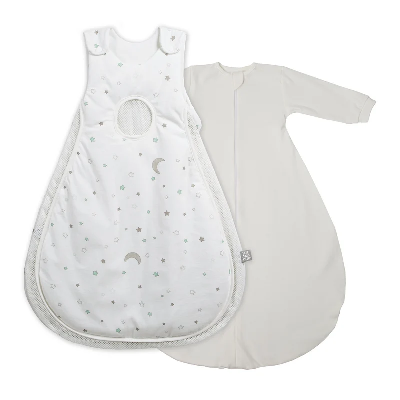 Schlafsack "safe asleep® " – Air PLUS & Strampelsack 74/80 cm, "Sternenzauber", Baumwolle