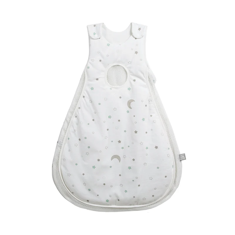 Schlafsack "safe asleep® " – Air PLUS & Strampelsack 74/80 cm, "Sternenzauber", Baumwolle