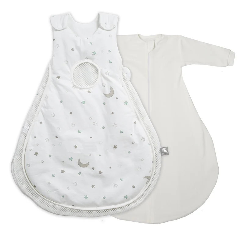 Schlafsack "safe asleep®" – Air PLUS & Strampelsack "Sternenzauber", 62/68 cm, Baumwolle
