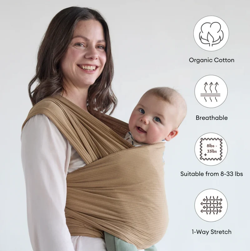Babywikkeldoek van biologisch katoen - ribfluweel