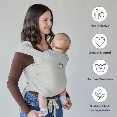 Babywikkeldoek van biologisch katoen - ribfluweel
