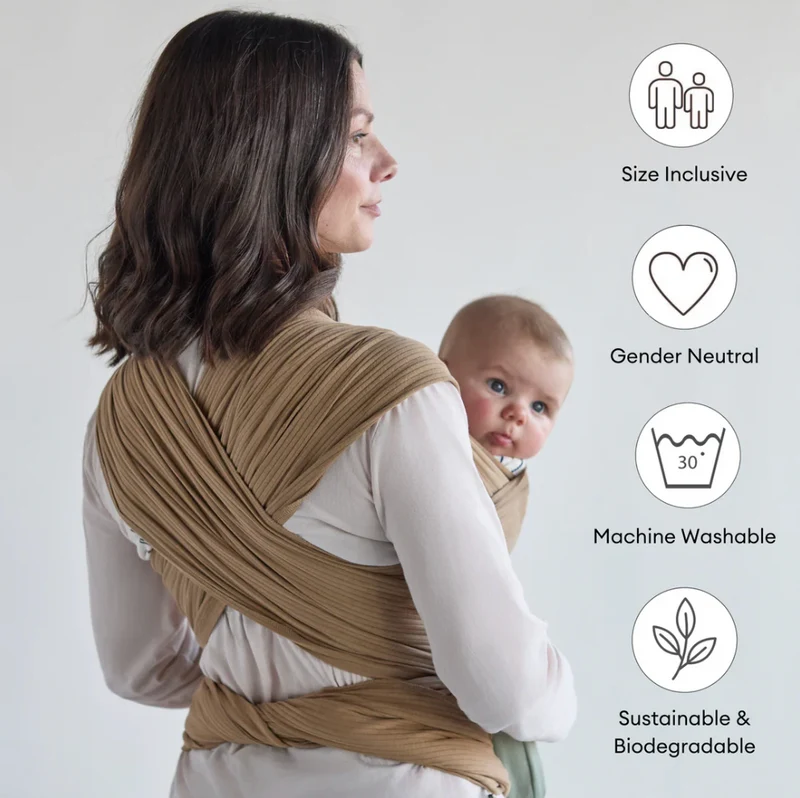 Babywikkeldoek van biologisch katoen - ribfluweel
