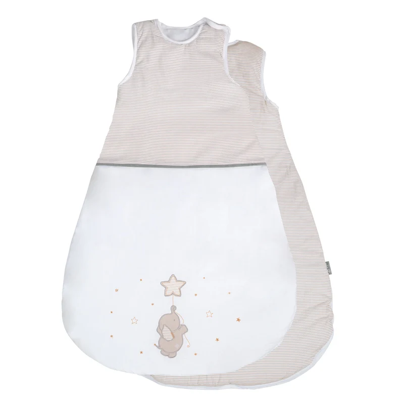 Schlafsack "Happyfant" – 90 cm, ganzjähriger Babyschlafsack, atmungsaktive Baumwolle, unisex