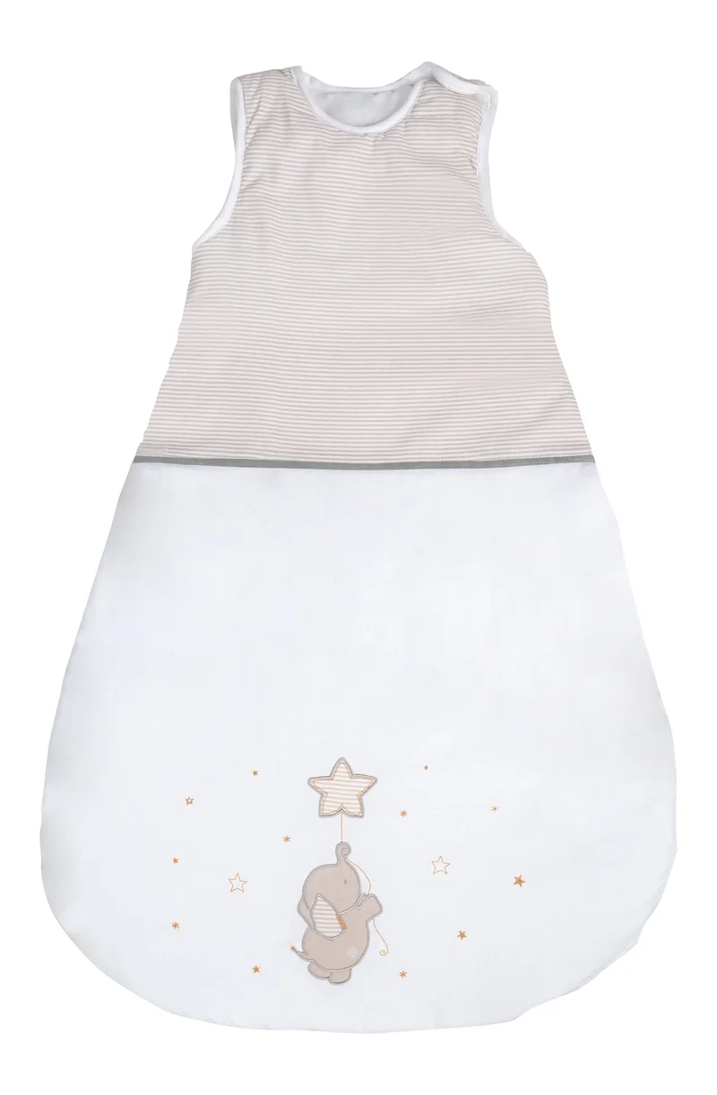 Schlafsack "Happyfant" – 90 cm, ganzjähriger Babyschlafsack, atmungsaktive Baumwolle, unisex