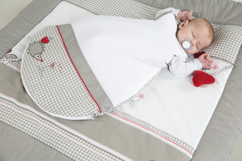 Schlafsack "Adam & Eule" – 110 cm, ganzjähriger Babyschlafsack, atmungsaktive Baumwolle, unisex