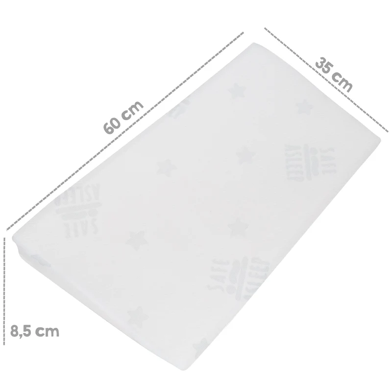 Keilkissen "safe asleep®" – Air, LxBxH: 60 x 35 x 8,5 cm, mit Jacquard-Bezug, gelochter Matratzenkern