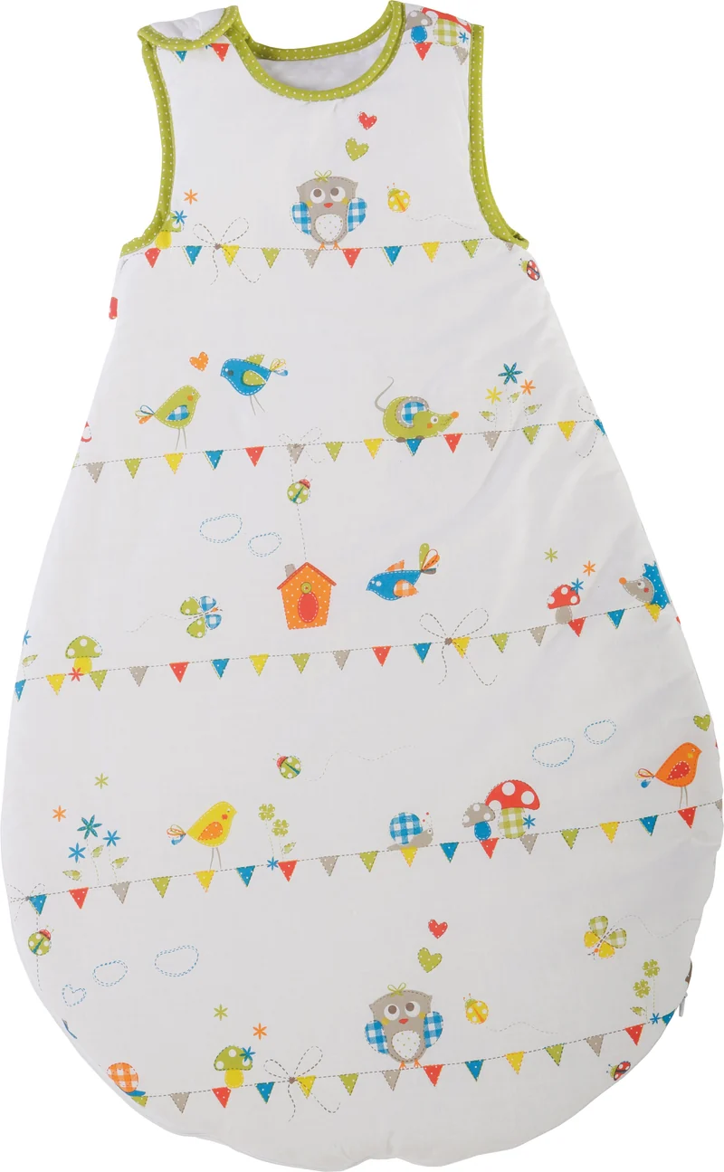 Schlafsack "Waldhochzeit" – 90 cm, ganzjährig, atmungsaktive Baumwolle, unisex