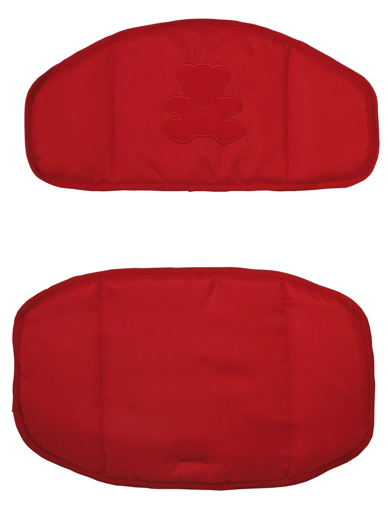 Sitzverkleinerer "Canvas rot" – 2-teilige Hochstuhleinlage/ Sitzkissen für Treppenhochstühle