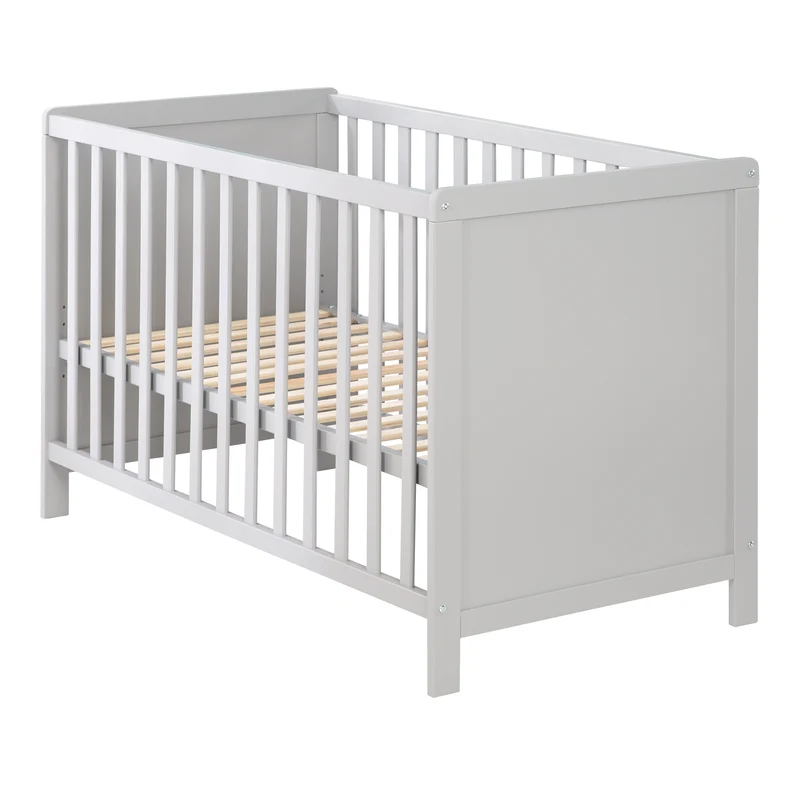 Möbelset 'Hamburg' - Baby- & Beistellbett 60x120 + Wickelkommode - Taupe