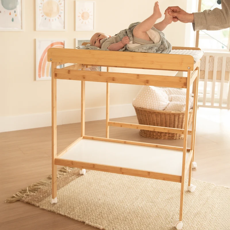 Bade-Wickel-Kombi 'Baby Pool' bicolor inkl. Wickelauflage 'roba Style'