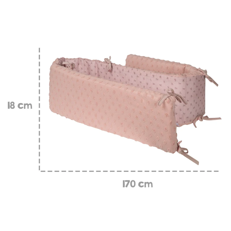 Baby-Nestchen "Lil Planet" – Bio-Baumwolle, GOTS zertifiziert, für Betten 60 x 120 cm / 70 x 140 cm, rosa