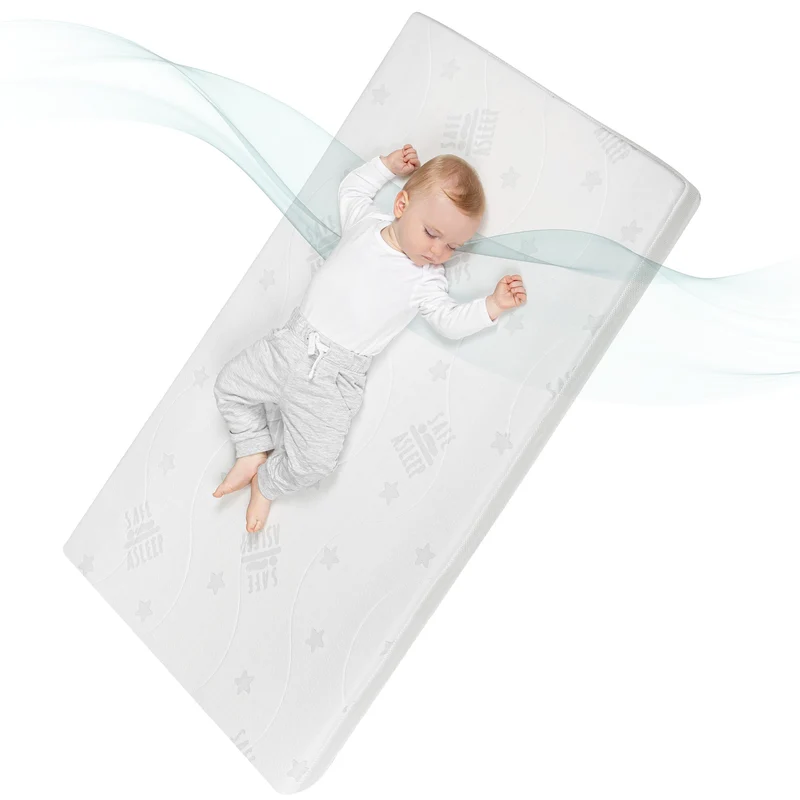 Babybettmatratze "safe asleep®" – Air Balance Plus, 60 x 120 x 9 cm, für optimales Schlafklima