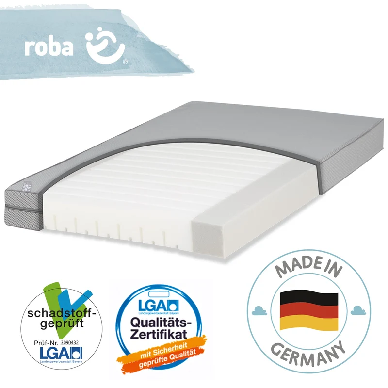 Babybettmatratze "safe asleep®" – Air Balance Premiummesh, 70 x 140 x 9 cm, optimales Schlafklima
