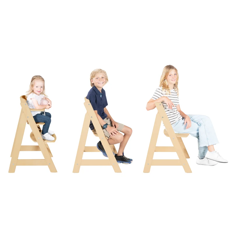 Treppenhochstuhl 'Sit Up Flex' aus Holz natur