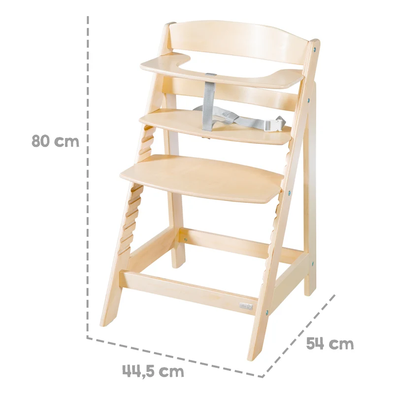 Treppenhochstuhl 'Sit Up Flex' aus Holz natur