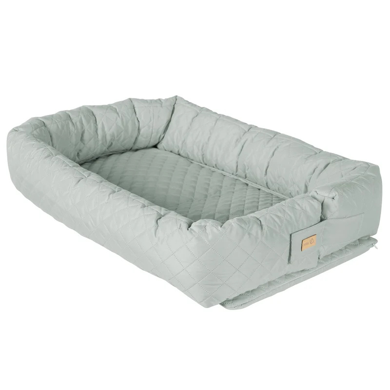 Babylounge "roba Style" – 3 in 1: Kuschelnest, frosty green, Wickelauflage, Bettschlange