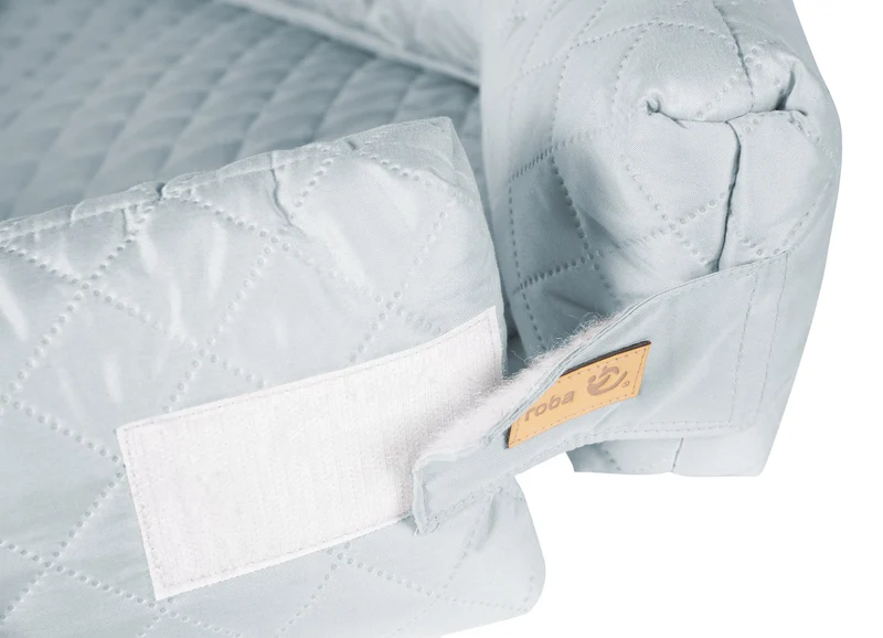 Babylounge "roba Style" – 3 in 1: Kuschelnest, hellblau/sky, Wickelauflage, Bettschlange