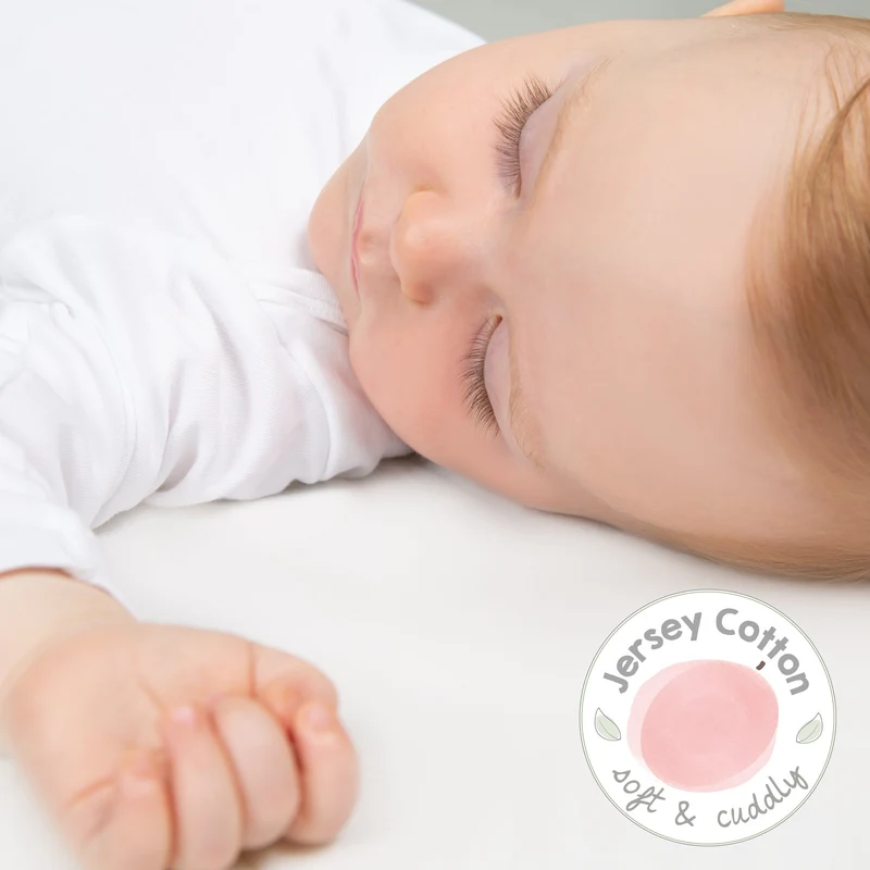 Spannbettlaken "safe asleep®" – für Matratzen 70 x 140 cm & 60 x 120 cm, Single Jersey, Baumwolle