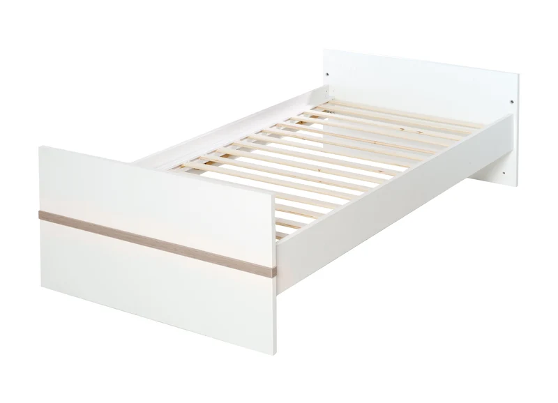 Kindermöbelset "Moritz" – 3-teilig, mit Kinderbett 70 x 140 cm, Wickelkommode breit & Schrank, weiß
