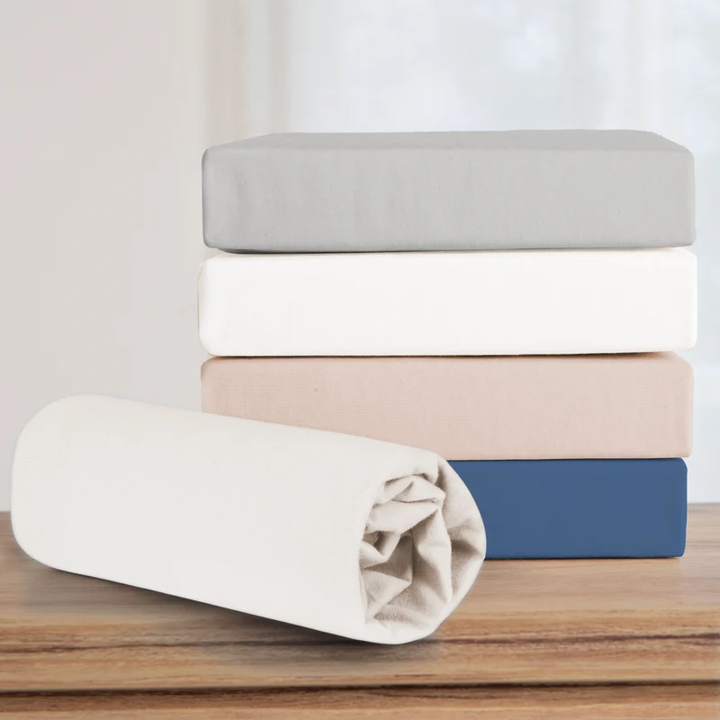 Spannbettlaken 'safe asleep®' - Single Jersey Baumwolle - Zertifiziert - Canadian White