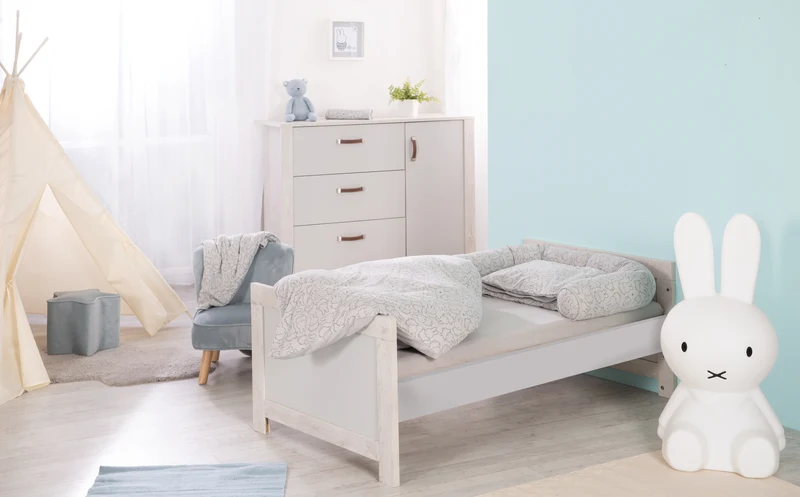 Bettschlange 'miffy®', als Stillkissen geeignet, aus 100 % Baumwolljersey, Länge 170 cm