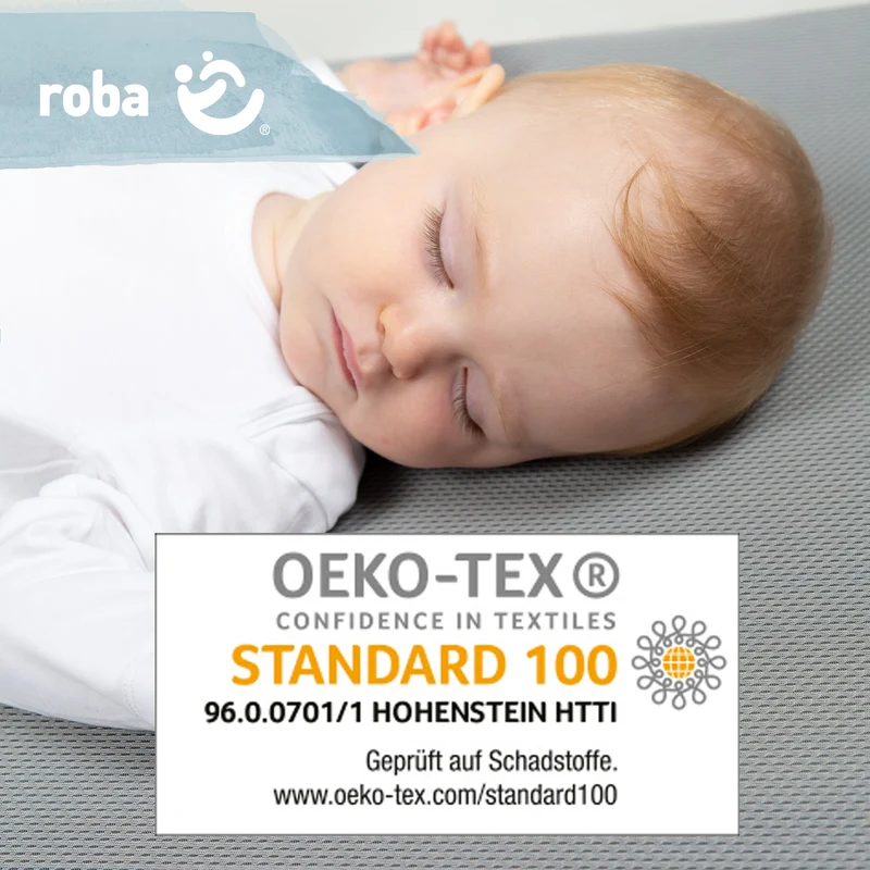 Babybettmatratze "safe asleep®" – Air Balance Premiummesh, 60 x 120 x 9 cm, optimales Schlafklima