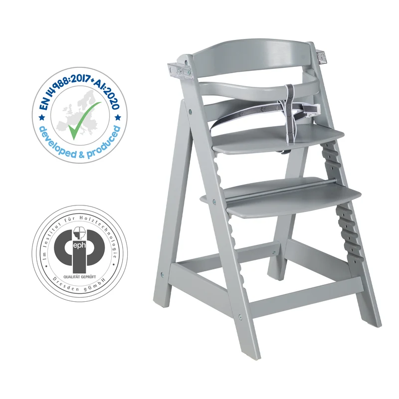 Treppenhochstuhl "Sit Up Click & Fun" – Essbrett und Bügel, Klickverschluss, mitwachsend, taupe