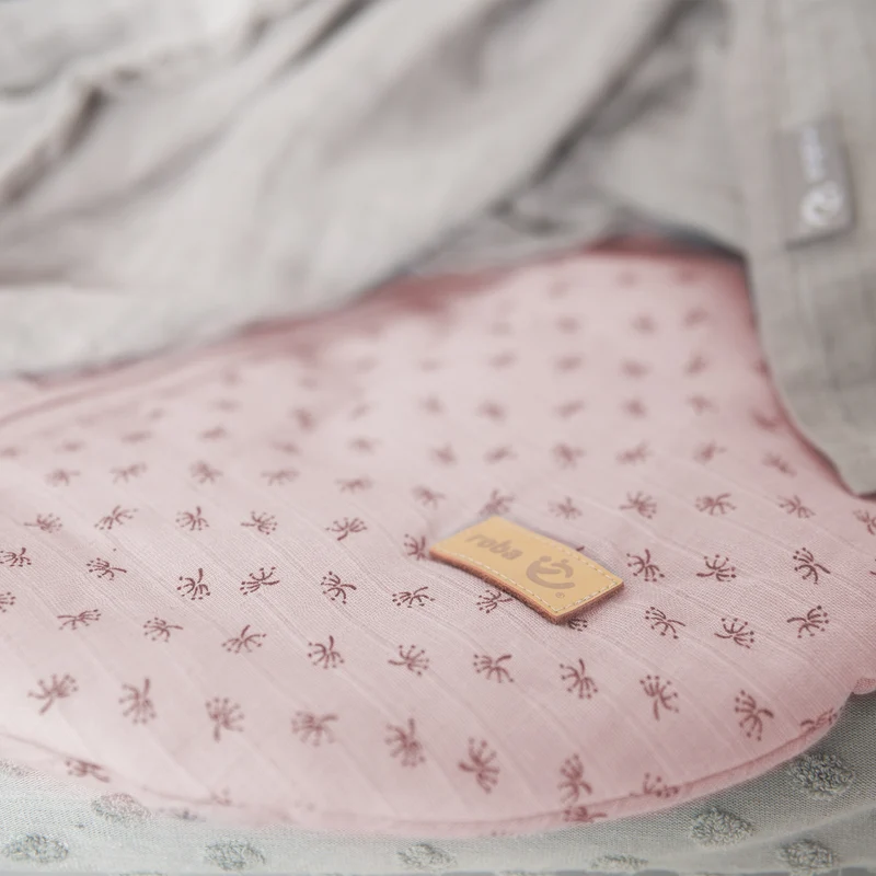 Organic Schlafsack 'Lil Planet' - 70 - 110 cm - Bio-Musselin (GOTS) - Rosa / Mauve