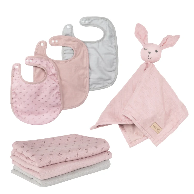Geschenkset Baby Essentials "Lil Planet" – rosa aus Bio-Baumwolle, GOTS, nachhaltig