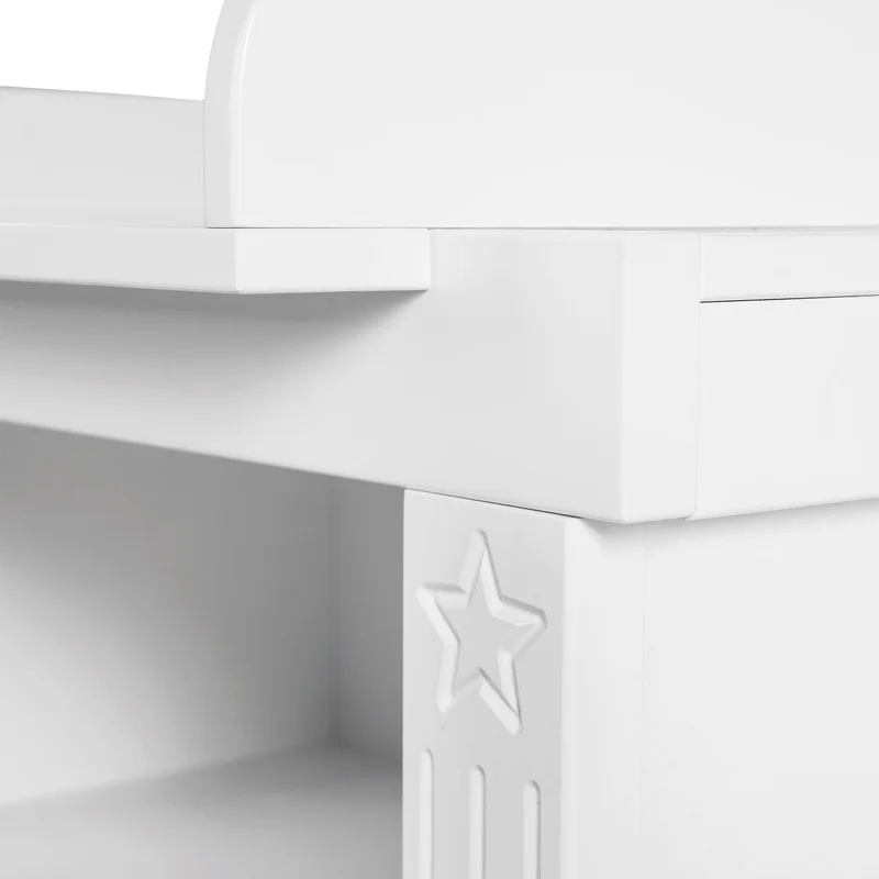 Möbelset "Maxi" – inkl. Kombi-Bett 70 x 140 cm, Wickelkommode & 3-türigem Kleiderschrank, weiß