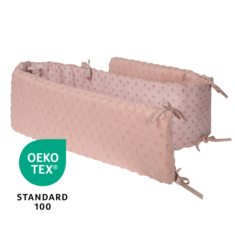 Organic Nestchen 'Lil Planet' für Betten 60 x 120 - 70 x 140 cm - Bio-Baumwolle - Rosa