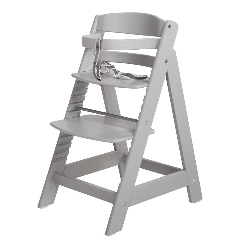 Treppenhochstuhl "Sit Up III" – mitwachsend vom Baby- bis Jugendstuhl, taupe, mit Sitzverkleinerer