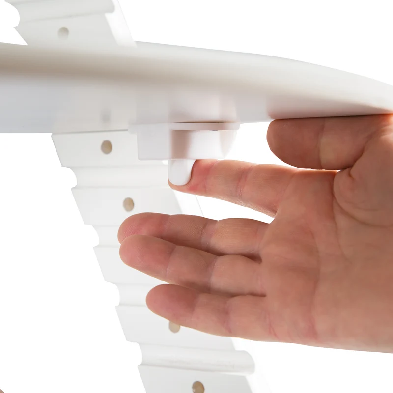 Treppenhochstuhl "Sit Up Click" – mitwachsend, innovativer Klickverschluss, Holz, weiß