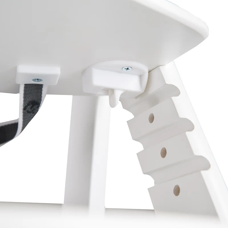 Treppenhochstuhl "Sit Up Click" – mitwachsend, innovativer Klickverschluss, Holz, weiß