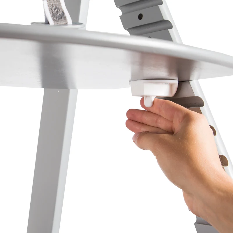 Treppenhochstuhl "Sit Up Click" – mitwachsend, innovativer Klickverschluss, Holz taupe