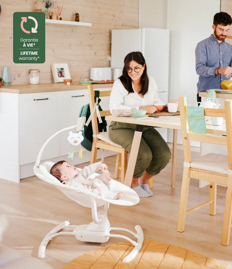 Mit Fernbedienung! Babymoov Wippe/Schaukel/Wiege ferngesteuert Badabulle