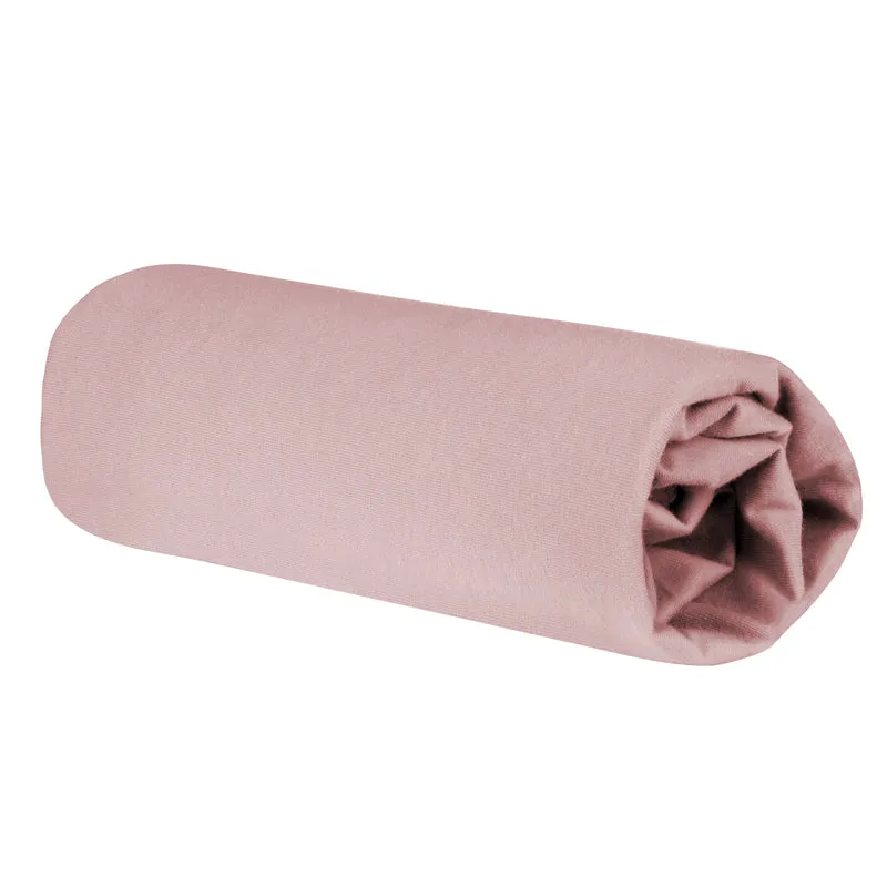 Spannbettlaken "Lil Planet" – für Kindermatratzen 70 x 140 cm, Single Jersey, 100% Bio-Baumwolle, rosa