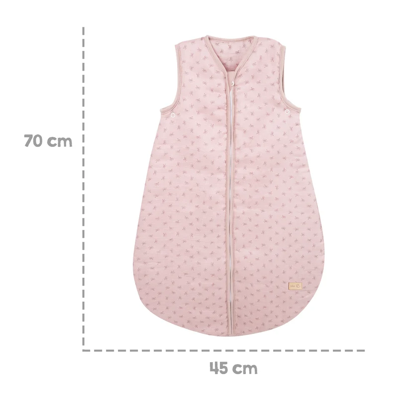 Schlafsack "Lil Planet" – rosa, 70 cm, Musselin, 100 % Bio-Baumwolle, GOTS