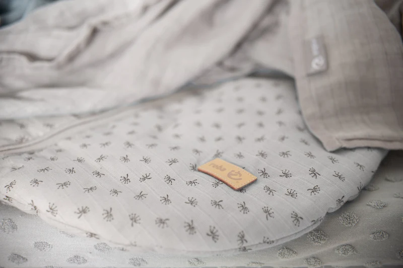 Schlafsack "Lil Planet" – silbergrau, 110 cm, Musselin, 100 % Bio-Baumwolle, GOTS