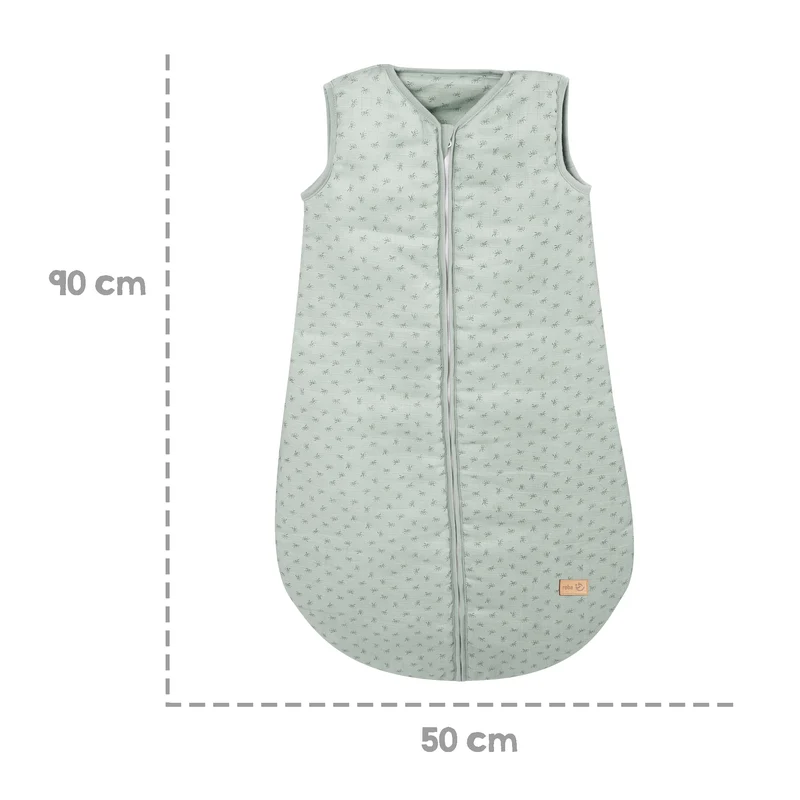 Schlafsack "Lil Planet" – 90 cm, frosty green, Musselin, 100 % Bio-Baumwolle, GOTS