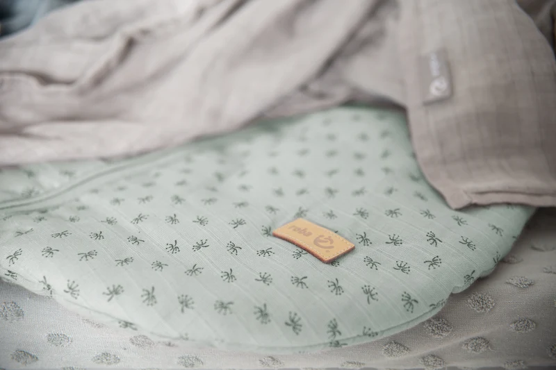 Schlafsack "Lil Planet" – 70 cm, frosty green, Musselin, 100 % Bio-Baumwolle, GOTS
