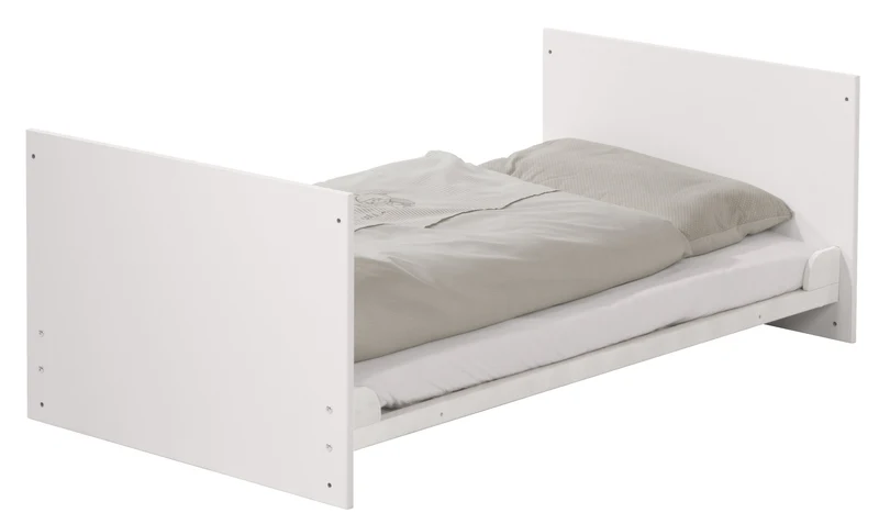 Zimmerset "Maren" – inkl. Kombi-Bett 70 x 140 cm, Wickelkommode breit & Schrank 3-türig, weiß