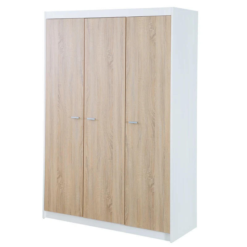 Kindermöbelset "Gabriella" – inkl. Babybett 70 x 140 cm, breiter Wickelkommode & Schrank 3-türig