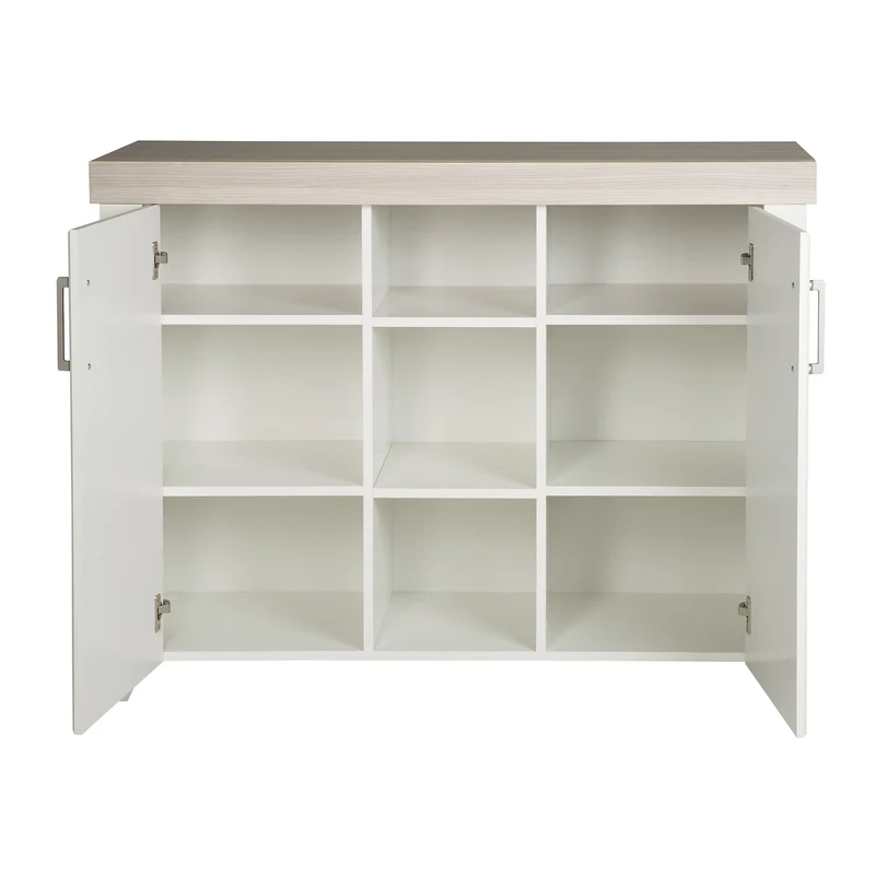 Zimmerset "Felicia" – inkl. Kombi-Bett 70 x 140 cm & breiter Wickelkommode, Luna Elm/weiß