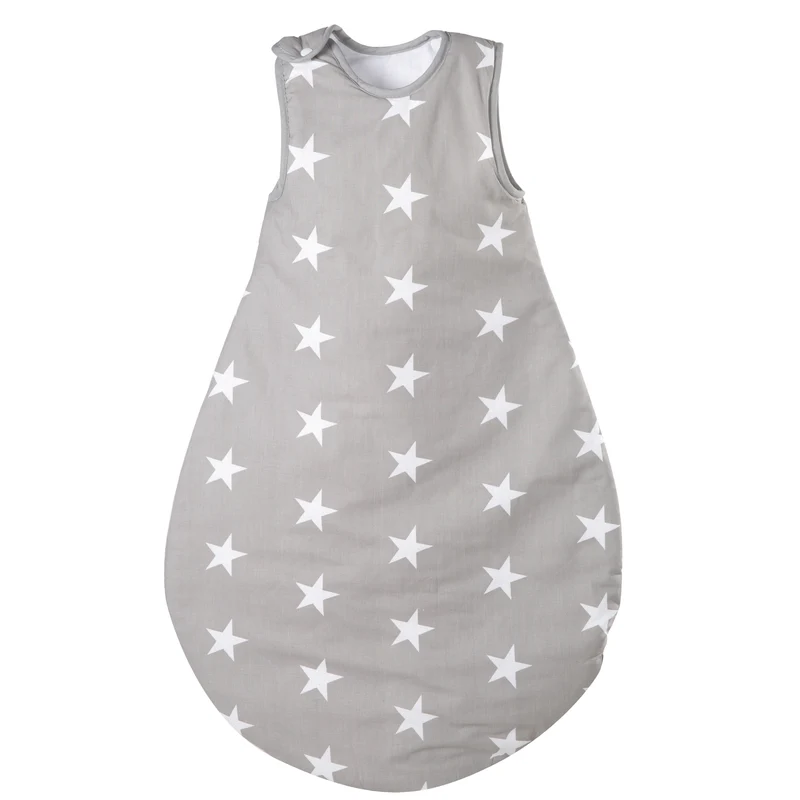 Schlafsack "Little Stars" – 90 cm, ganzjährig, aus atmungsaktiver Baumwolle, unisex