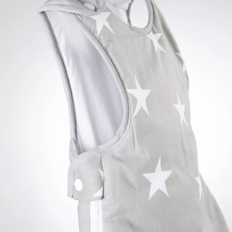 Schlafsack "Little Stars" – 90 cm, ganzjährig, aus atmungsaktiver Baumwolle, unisex