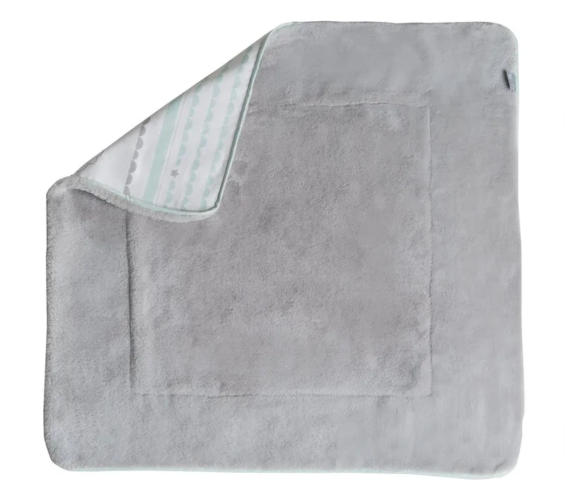Babydecke 'Happy Cloud', 2 seitig: 1x super weich, warm & flauschig, 1x 100 % Baumwolle