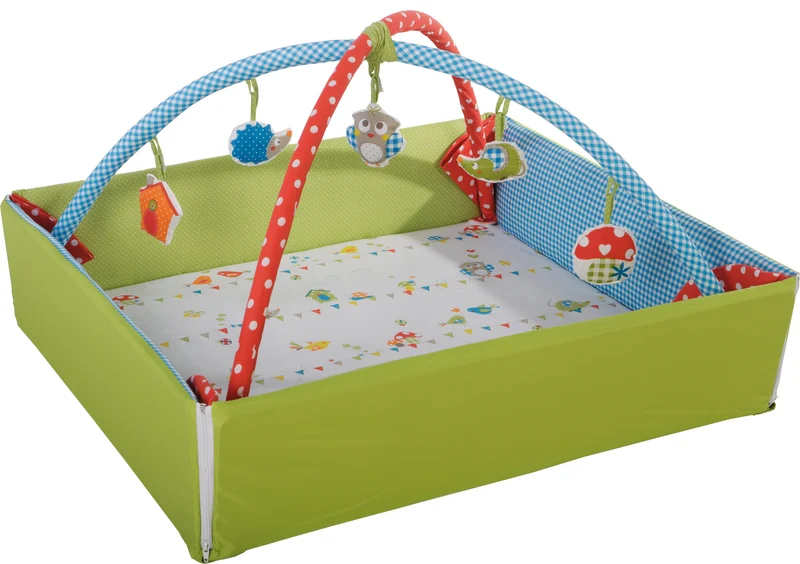 Babynest "Waldhochzeit" – 4 in 1: Wickelauflage, Kuschelnest, Spieldecke & Activity-Center