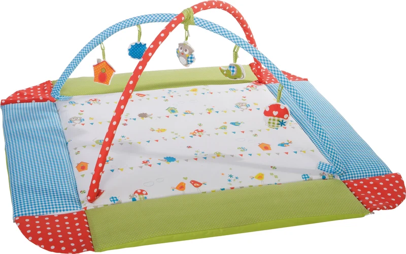 Babynest "Waldhochzeit" – 4 in 1: Wickelauflage, Kuschelnest, Spieldecke & Activity-Center