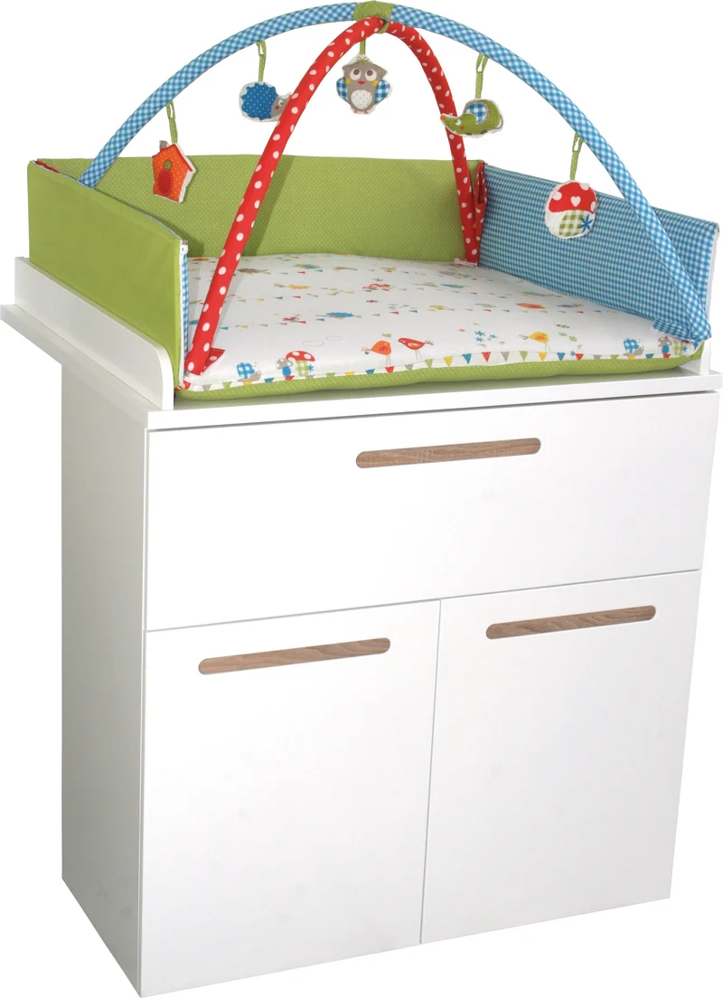 Babynest "Waldhochzeit" – 4 in 1: Wickelauflage, Kuschelnest, Spieldecke & Activity-Center